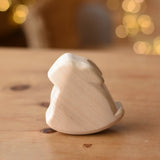 Ostheimer natural rocking wooden rabbit wooden toy figure.