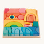 Ostheimer Rainbow Castle Blocks on a plain background. 
