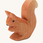 Ostheimer Sitting Squirrel wooden toy figure on a plain background.