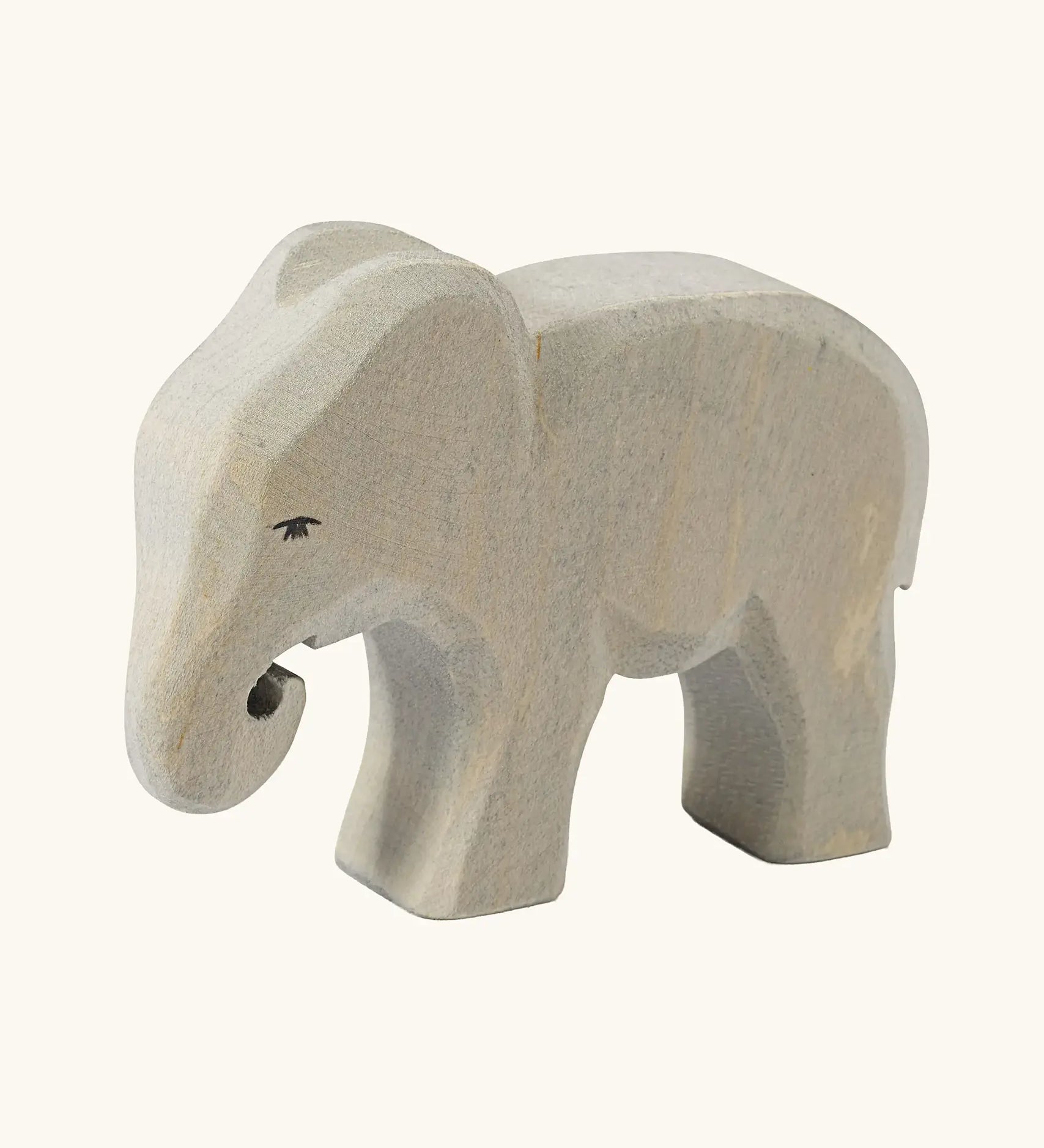 Ostheimer small eating elephant wooden toy handmade figure.