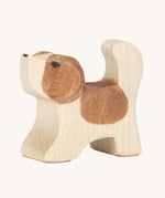 Ostheimer Small St Bernard dog figure toy on a plain background. 