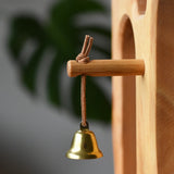 Close up of the metal bell on the Ostheimer tower with stairs with stairs. 