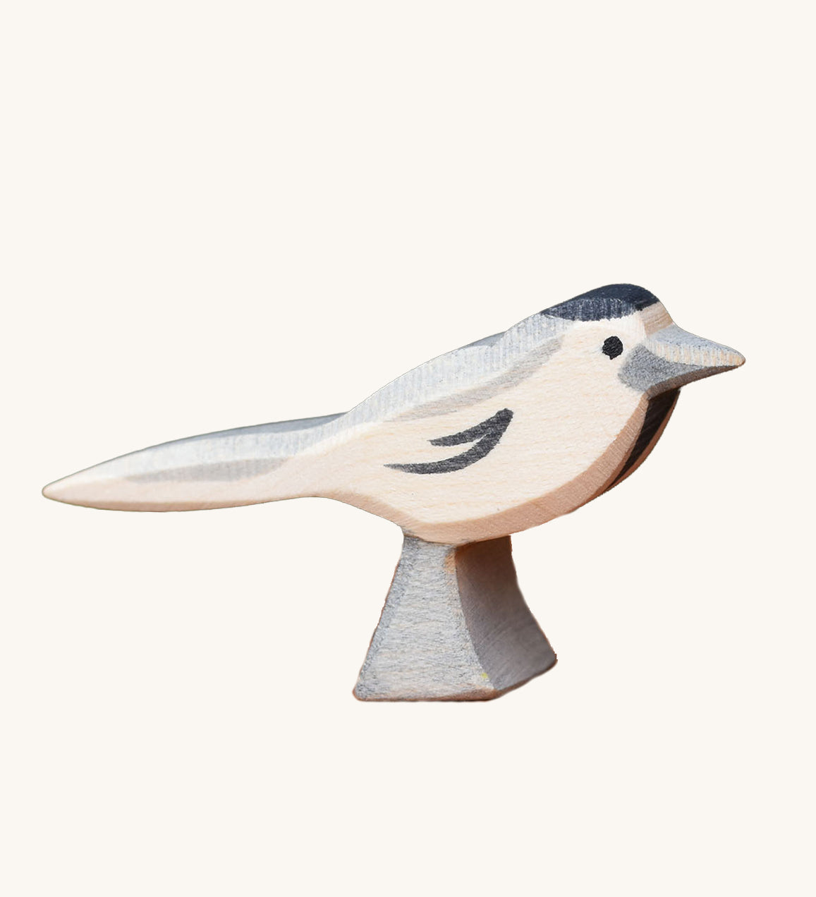 Ostheimer wooden wagtail bird toy figure.