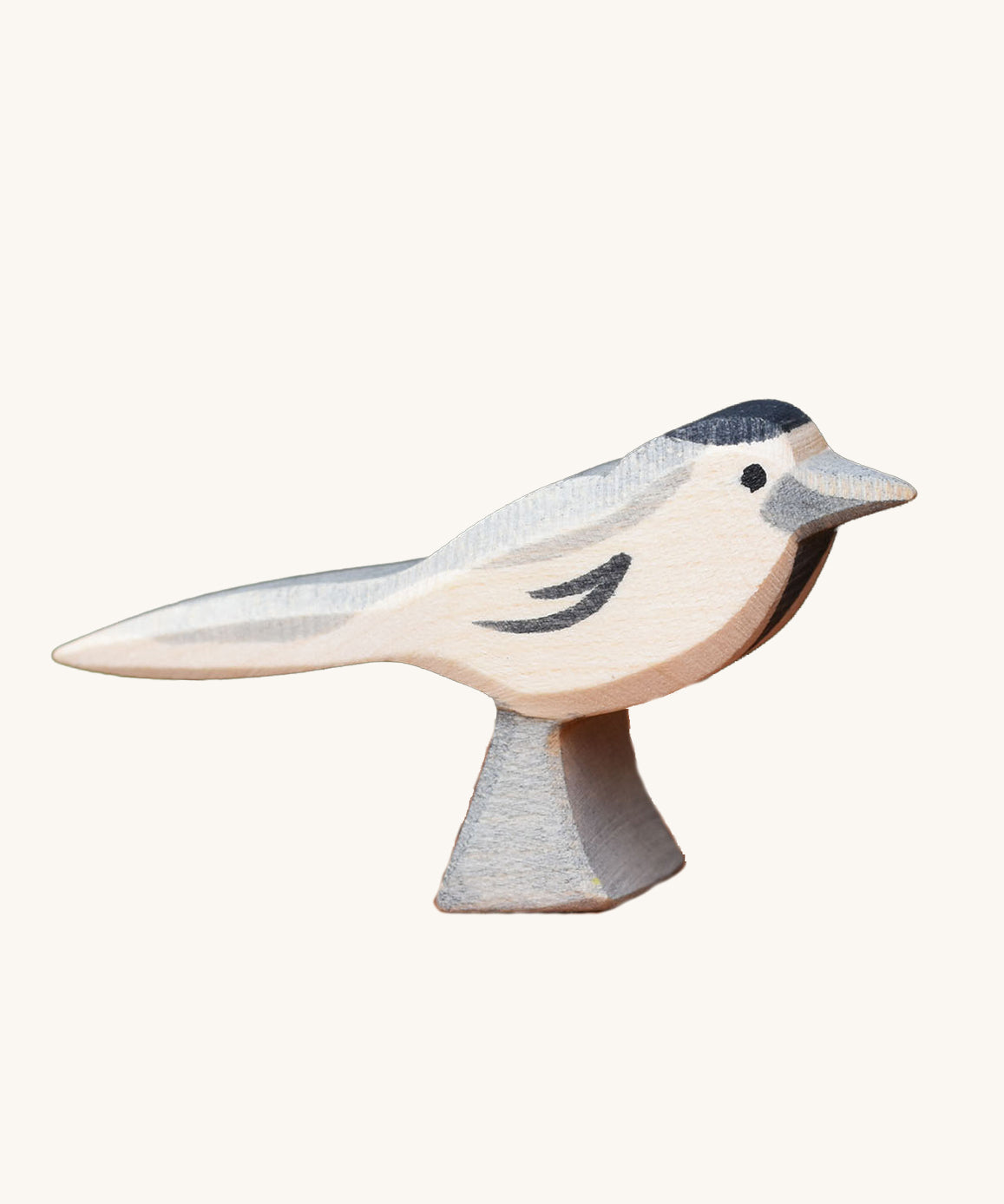 Ostheimer wooden wagtail bird toy figure.