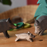 Ostheimer wild boar piglet in a small world play scene. 