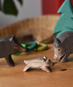 Ostheimer wild boar piglet in a small world play scene. 