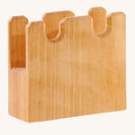 Ostheimer kids wooden castle defence wall toy on a cream background