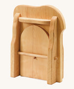 Ostheimer kids handmade wooden castle gate toy on a cream background