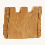 Ostheimer kids handmade wooden castle wall toy block on a cream background