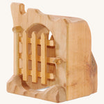 Ostheimer kids wooden jailhouse toy on a  cream background
