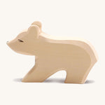 A small wooden Ostheimer polar bear figure with a short neck