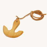 Ostheimer wooden anchor toy on a plain background. 