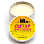 Our Tiny Bees Beeswax Face Balm for sensitive skin in tin on white background