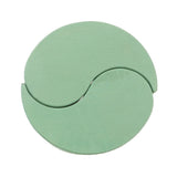 Papoose toys plastic-free wooden yim yam toy in green on a white background