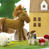 Close up of the Papoose childrens felt horse