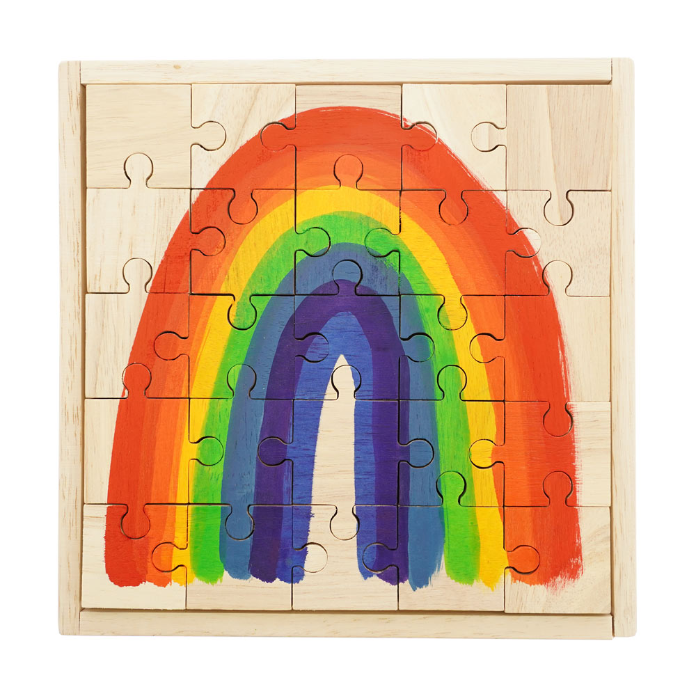 Papoose Toys Bright Rainbow Jigsaw Puzzle 25 Pieces