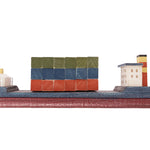 Papoose large realistic childrens container ship toy on a white background