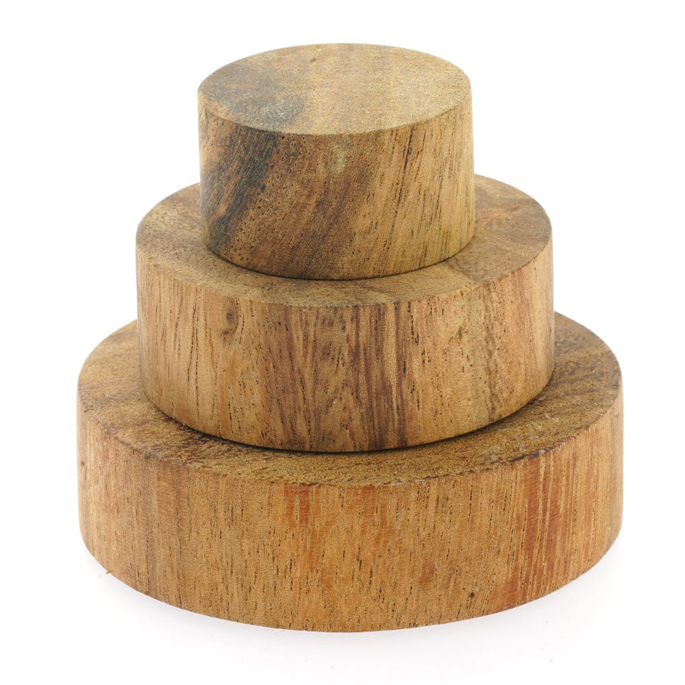 Papoose Toys Wooden Stacking Discs - Natural – Babipur