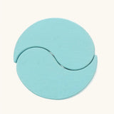 Papoose Toys wooden earth yim yams in blue.