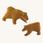 The Papoose Toys Bear & Cub Set on a plain background.
