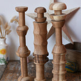 Papoose Toys Ensemble de formes de bobine en bois