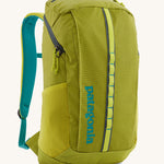 Patagonia Black Hole Recycled Backpack 25L - Phosphorus Green. Showing the front of the bag, on a cream background