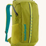 Patagonia Black Hole Recycled Backpack 25L - Phosphorus Green. Showing the front of the bag, on a cream background