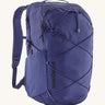 Patagonia 30L purple refugio day backpack on a cream background.