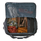 Inside the Patagonia Black Hole Duffel 55L backpack available at Babipur showing how much it can hold