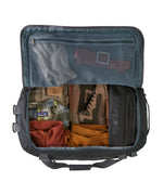 Inside the Patagonia Black Hole Duffel 55L backpack available at Babipur showing how much it can hold