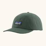Patagonia adult P-6 label trad cap in canopy green.
