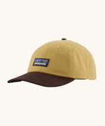 Patagonia adult P-6 label trad cap in lynx tan.