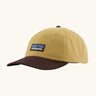 Patagonia adult P-6 label trad cap in lynx tan.