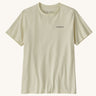 Patagonia Adult Fitz Roy Icon Responsibili-Tee in a Birch White colour on a plain background.