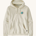 Patagonia Adult Unity Fitz Uprisal Hoody Birch White on a lain background showing the front