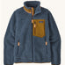 Patagonia Women's Classic Retro-X jacket in a Utility Blue colour on a plain background. 