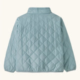 Patagonia Little Kids Nano Puff® Insulated Jacket Thermal Blue back view showing quilted recycled nylon baby insulated jacket.