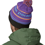 Patagonia Adult Powder Town Beanie - Park Stripe Purple