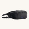 Patagonia terravia hip bag in black colour available at Babipur. Features 2 main compartments and a small mesh side pocket