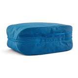 The back of Patagonia Black Hole Large 14L Travel Cube Wash Bag in endless blue