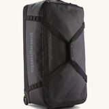 Patagonia black hole wheeled 100L duffel bag in black.