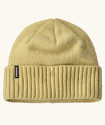 Patagonia brodeo wool blend unisex beanie in vellum green.
