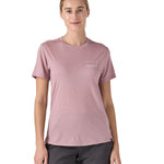 patagonia women's capilene short sleeve top worn by a woman 