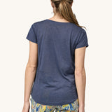 Patagonia Women's Capilene Cool Trail Bike Henley Top - Classic Navy