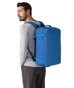 Patagonia black hole duffel bag in endless blue colour bottom detail