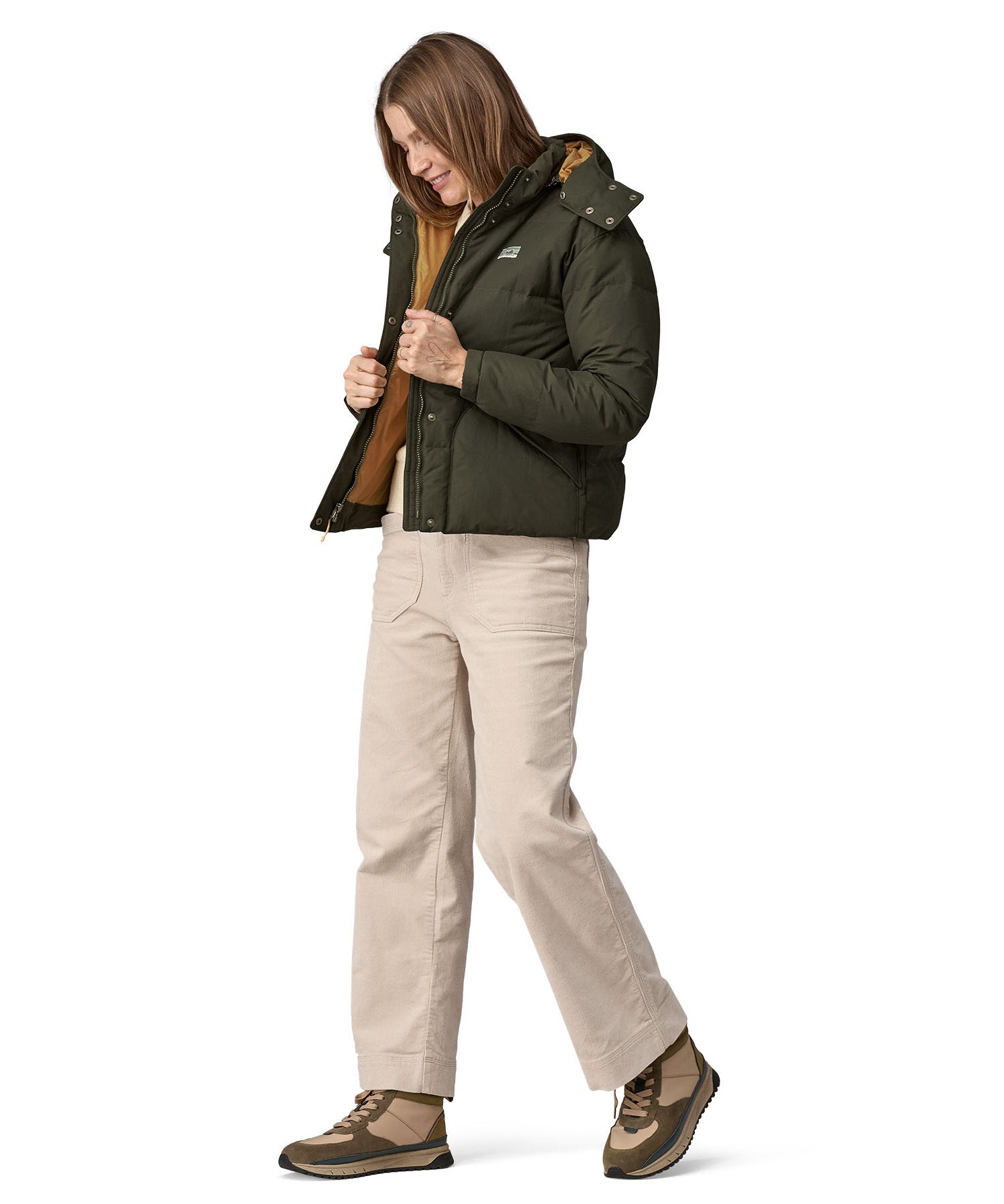Patagonia downdrift jacket in pine green colour 
