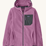 Patagonia Kids R1 Air Full-Zip Hoody in the Brisk Purple colour. We are proud stockists of Patagonia Kids and adult's clothing here at Babipur in North Wales. 
