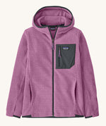 Patagonia Kids R1 Air Full-Zip Hoody in the Brisk Purple colour. We are proud stockists of Patagonia Kids and adult's clothing here at Babipur in North Wales. 