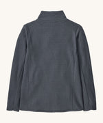 Back view of the Patagonia air full zip jacket in dark blue colour.