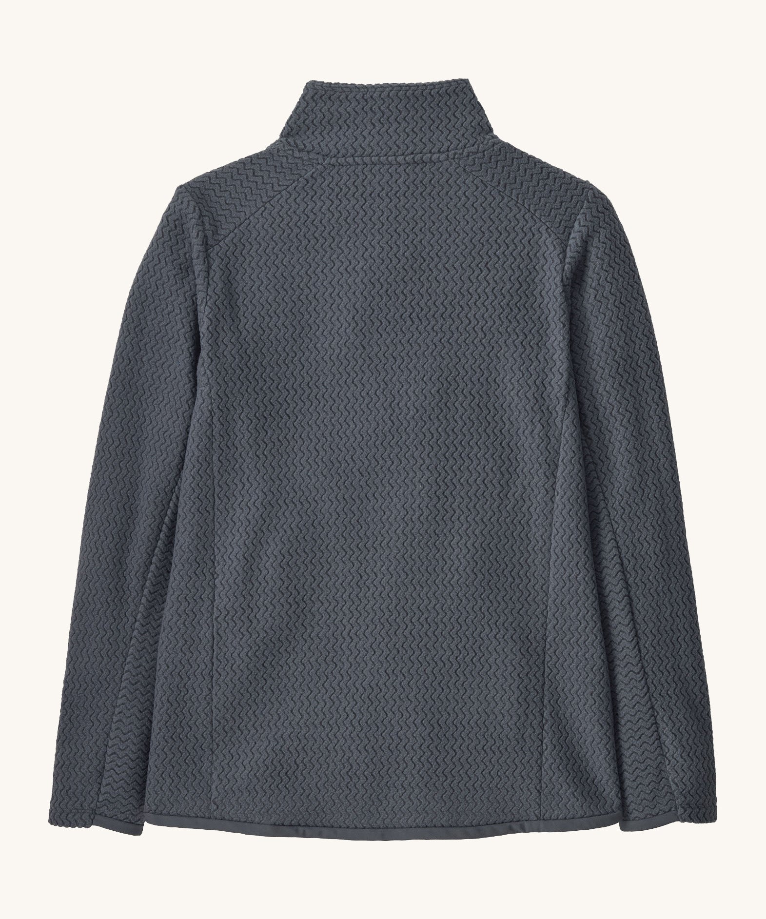Back view of the Patagonia air full zip jacket in dark blue colour.